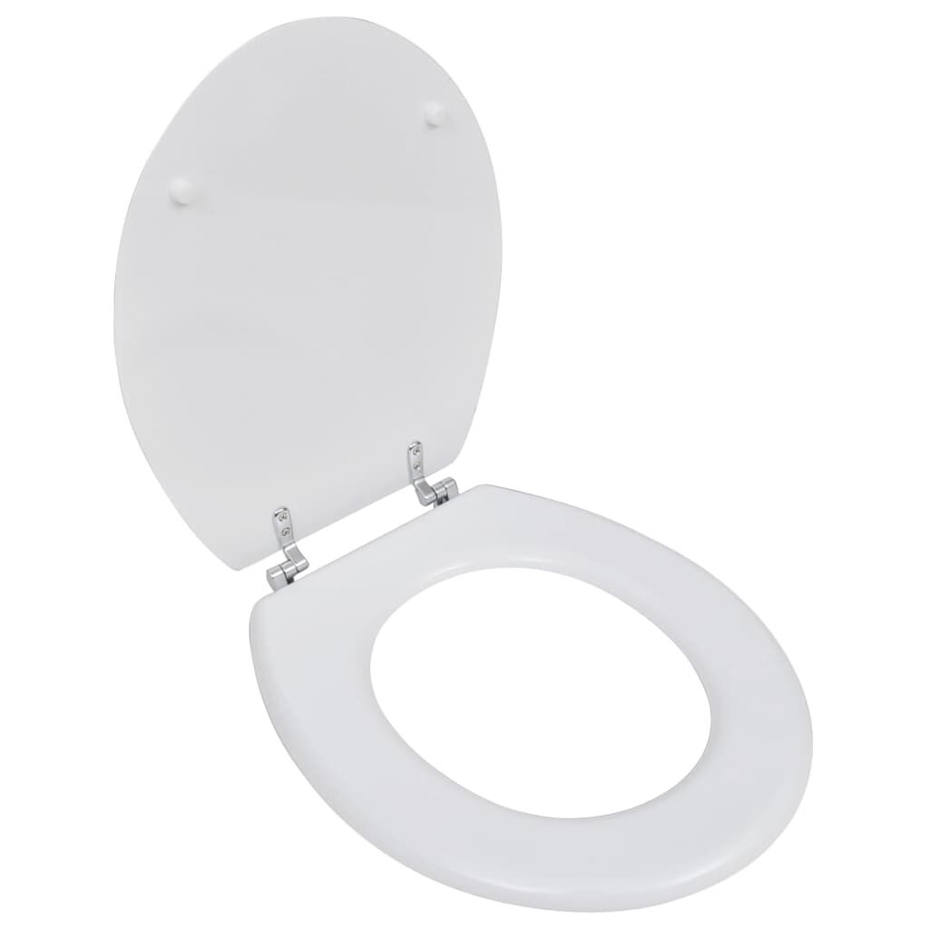 vidaXL Toiletbril MDF Wit - Simpel Design - 41% Korting!