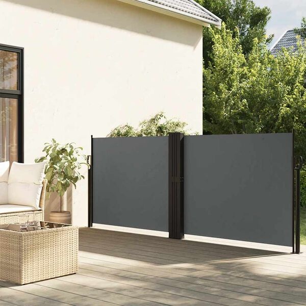 VidaXL Uittrekbaar Windscherm 100x1000cm Antraciet - 50% Korting!