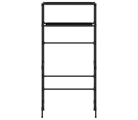 vidaXL Wasmachinerek Zwart - 42% Korting! Ruimtebesparend