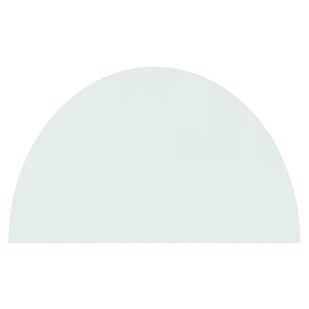 VidaXL Halfronde Glasplaat Open Haard 100x60cm - 42% Korting!