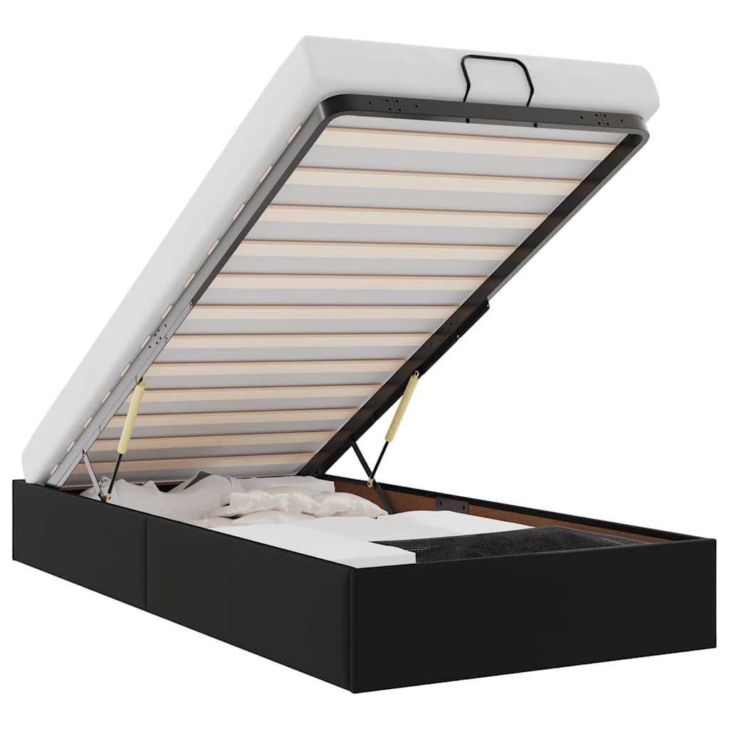 vidaXL Bedframe 80x200 Zwart Kunstleer - 60% Korting!