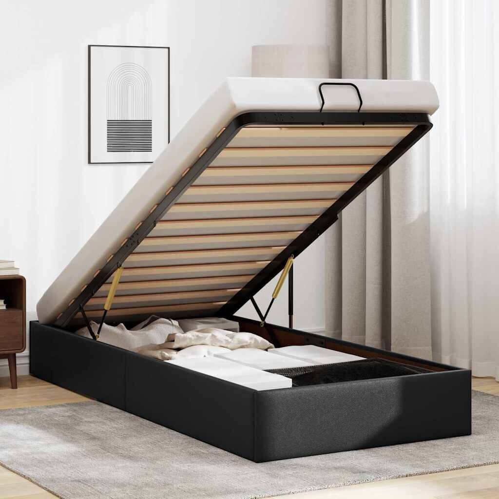 vidaXL Bedframe 80x200 Zwart Kunstleer - 60% Korting!
