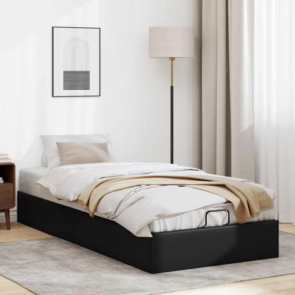 vidaXL Bedframe 80x200 Zwart Kunstleer - 60% Korting!