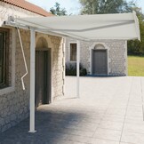 vidaXL Luifelpaalset 450x245 cm Wit - 51% Korting!
