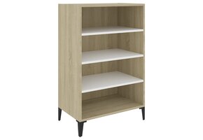 Dressoir Wit/Sonoma Eiken 57cm - Retourdeal! 35% Korting