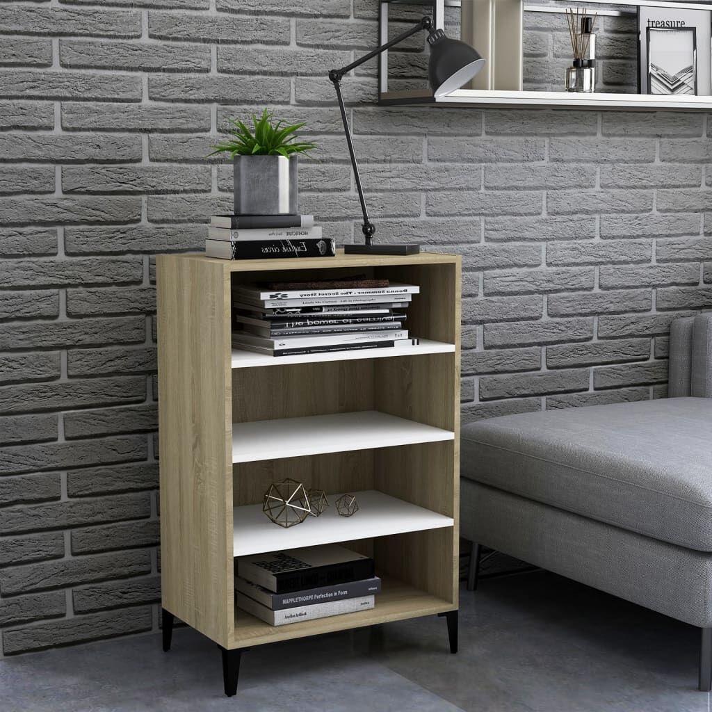 Dressoir Wit/Sonoma Eiken 57cm - Retourdeal! 35% Korting