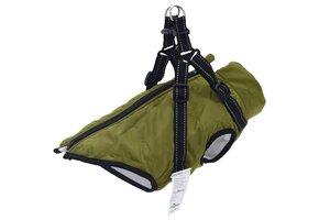 vidaXL Hondenjas met Harnas Legergroen L32 - 41% Korting!