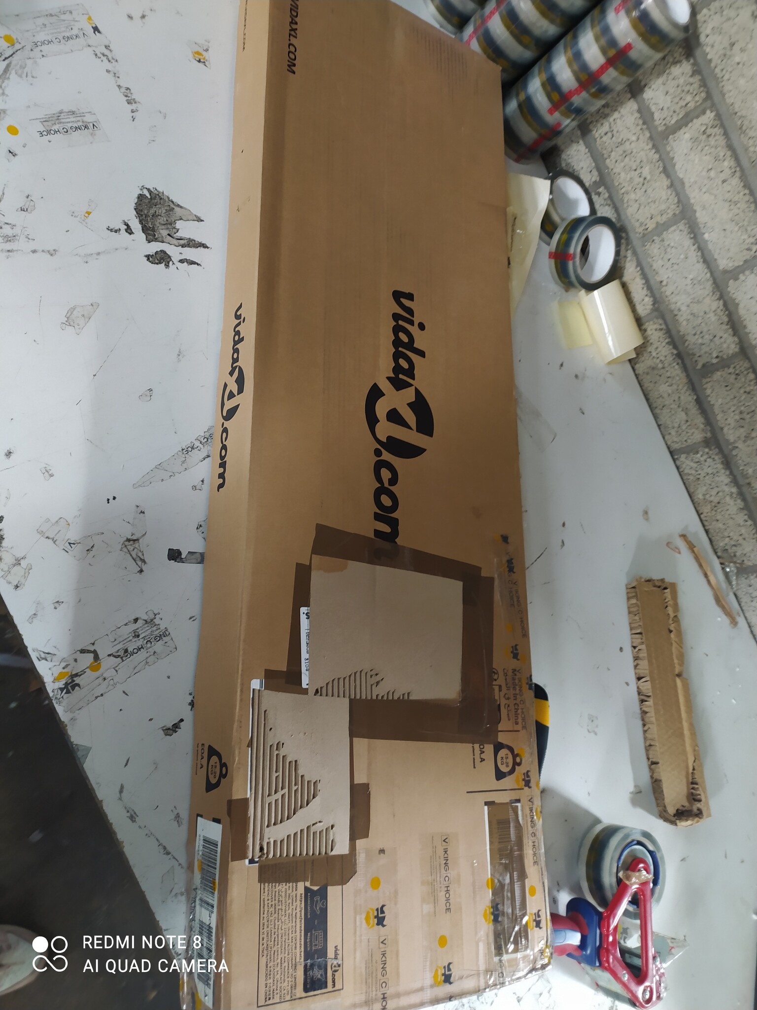 vidaXL Plantenstandaard Wit 33x33x100cm -55% Korting!