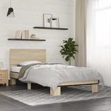 Bedframe Sonoma Eiken 75x190cm - 42% Korting!