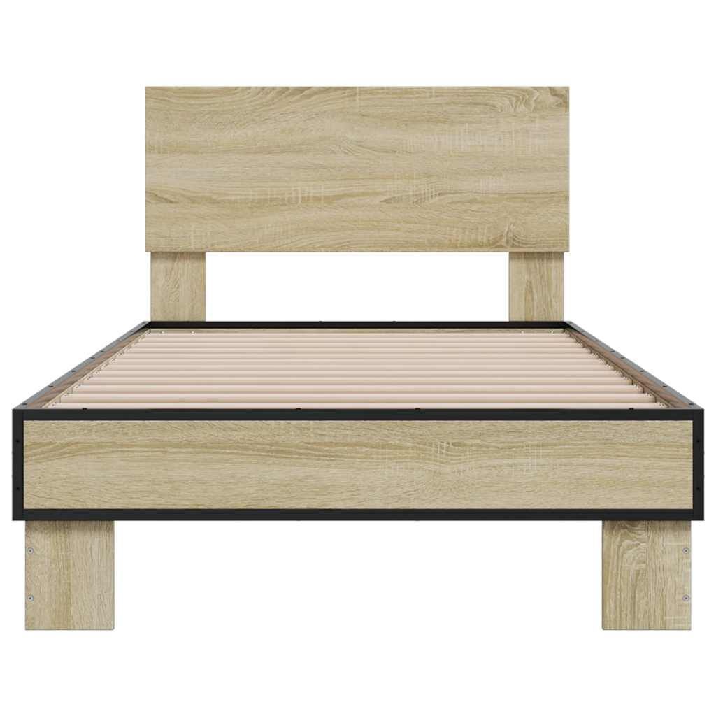 Bedframe Sonoma Eiken 75x190cm - 42% Korting!