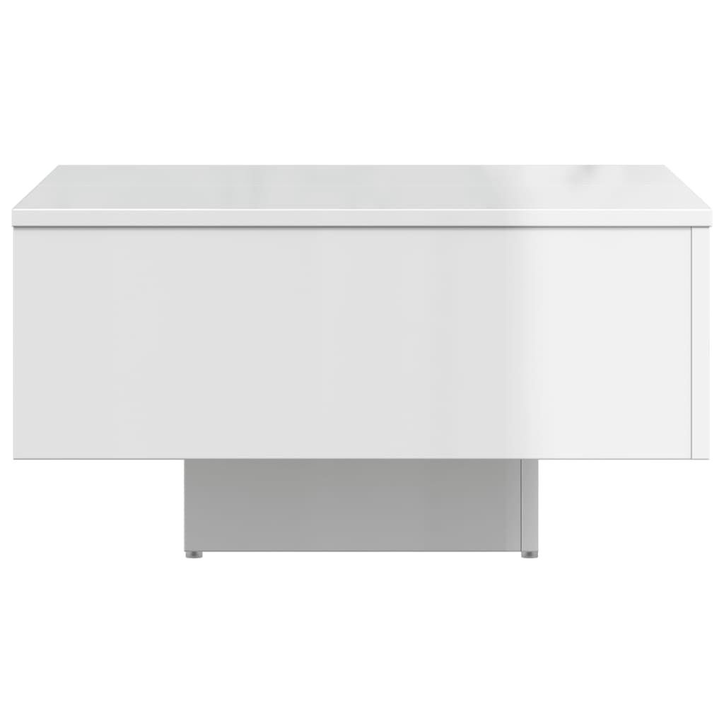 Salontafel Wit Hoogglans 60x60cm - Retourdeal! 55% Korting!