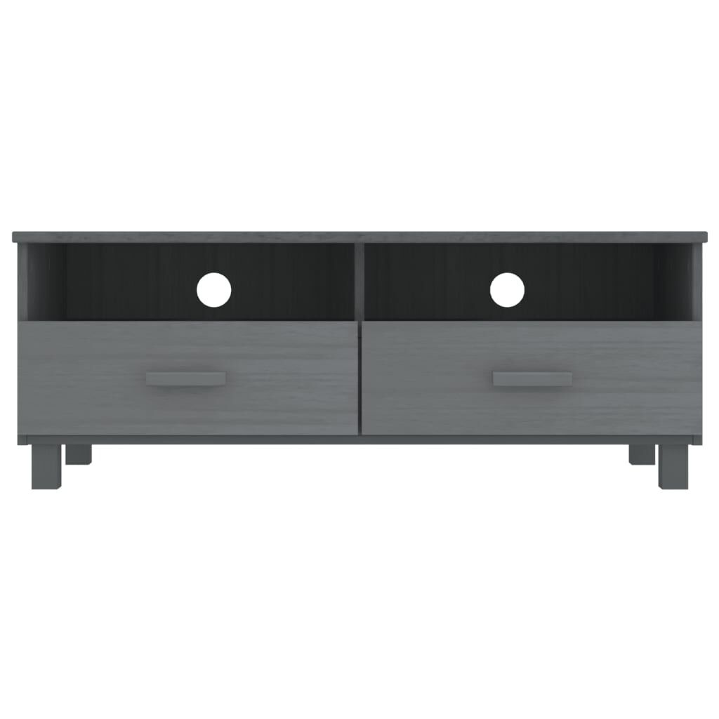 vidaXL TV Meubel Grenenhout Donkergrijs 106cm - 41% Korting!