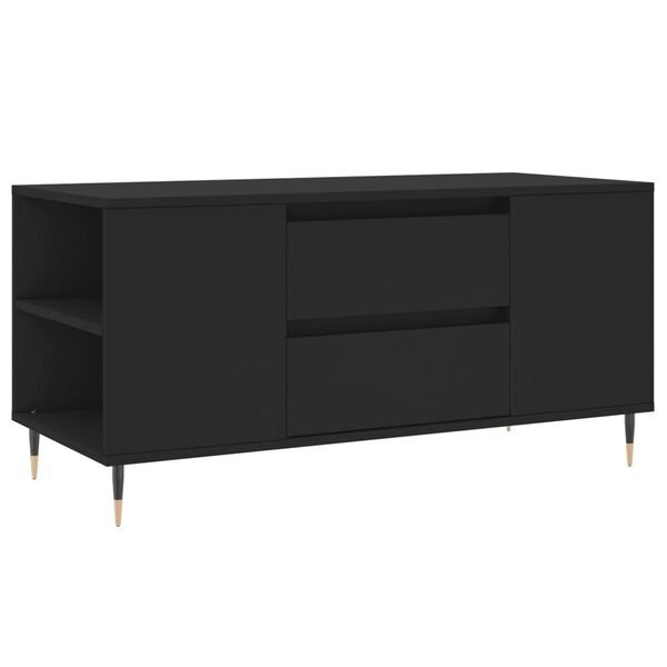 Salontafel Zwart Houtlook 102cm - Zo Goed Als Nieuw! 41% Korting