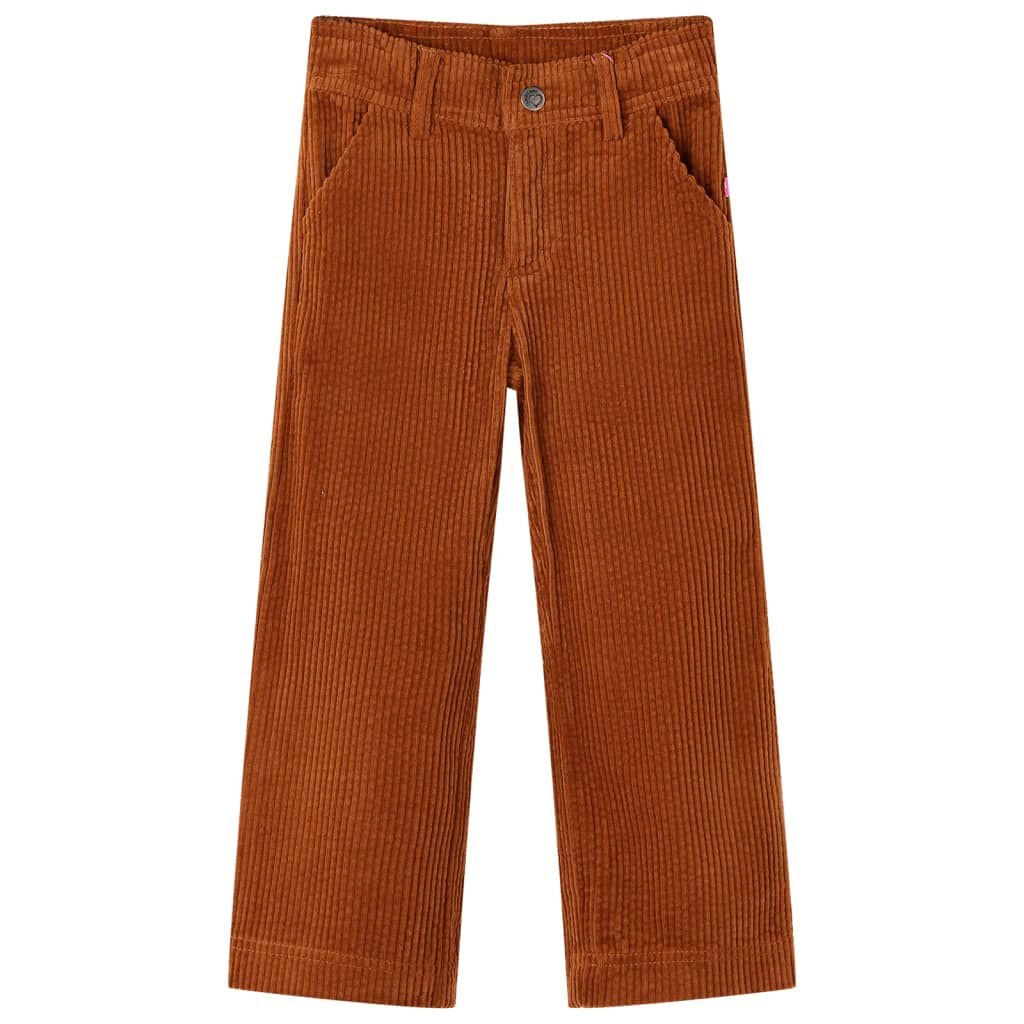 Ribfluweel Broek Cognac Maat 128 - 42% Korting!