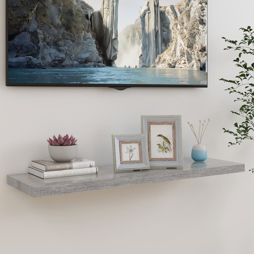 VidaXL Zwevend Wandschap 90cm Grijs - 41% Korting!