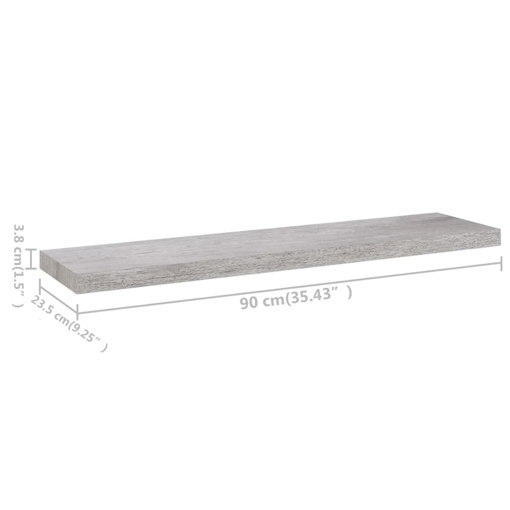 VidaXL Zwevend Wandschap 90cm Grijs - 41% Korting!