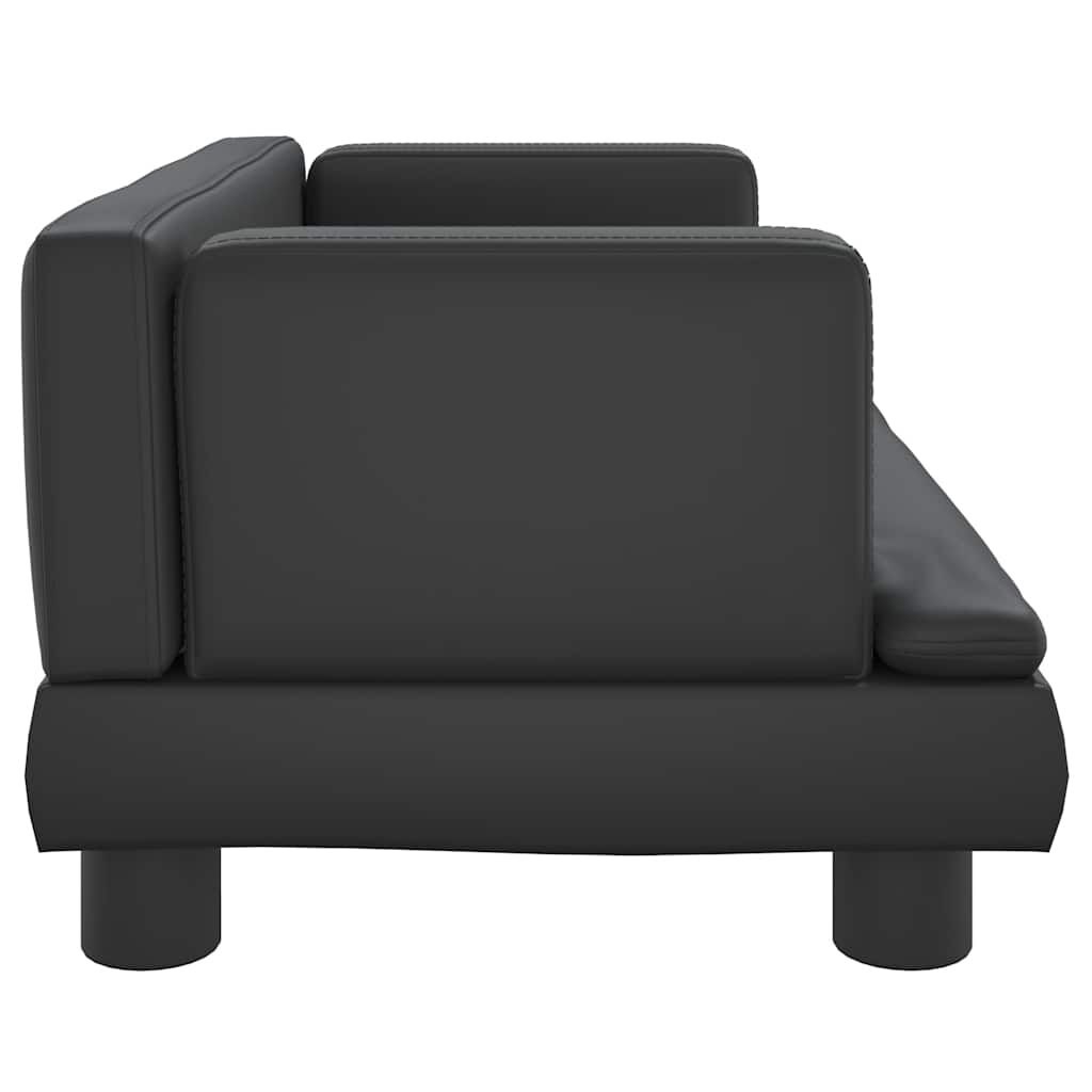 vidaXL Hondenmand Kunstleer Zwart - 60x40cm - 35% Korting!