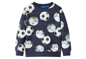Kindertrui Marineblauw Voetbal Maat 104 - 41% Korting!