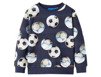 Kindertrui Marineblauw Voetbal Maat 104 - 41% Korting!