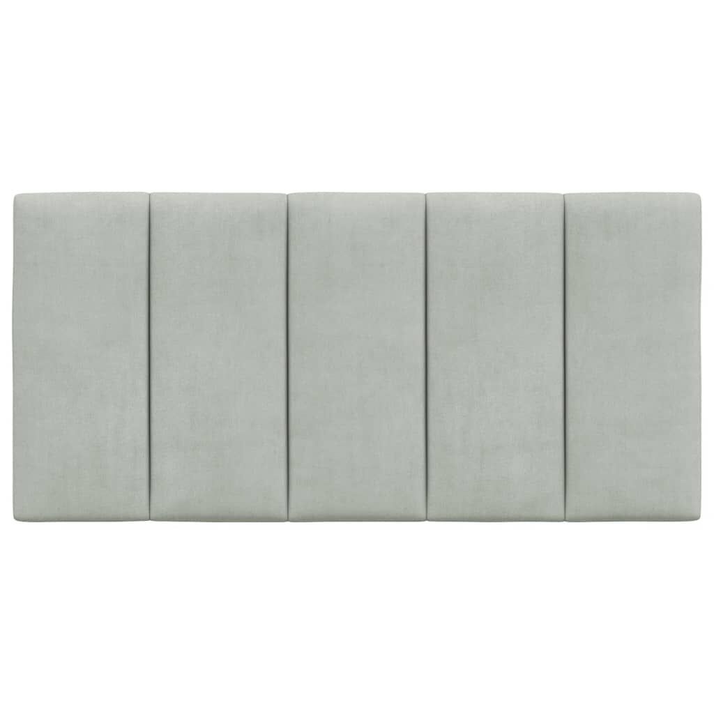 vidaXL Hoofdbordkussen 100cm Lichtgrijs Velvet -51% Korting!