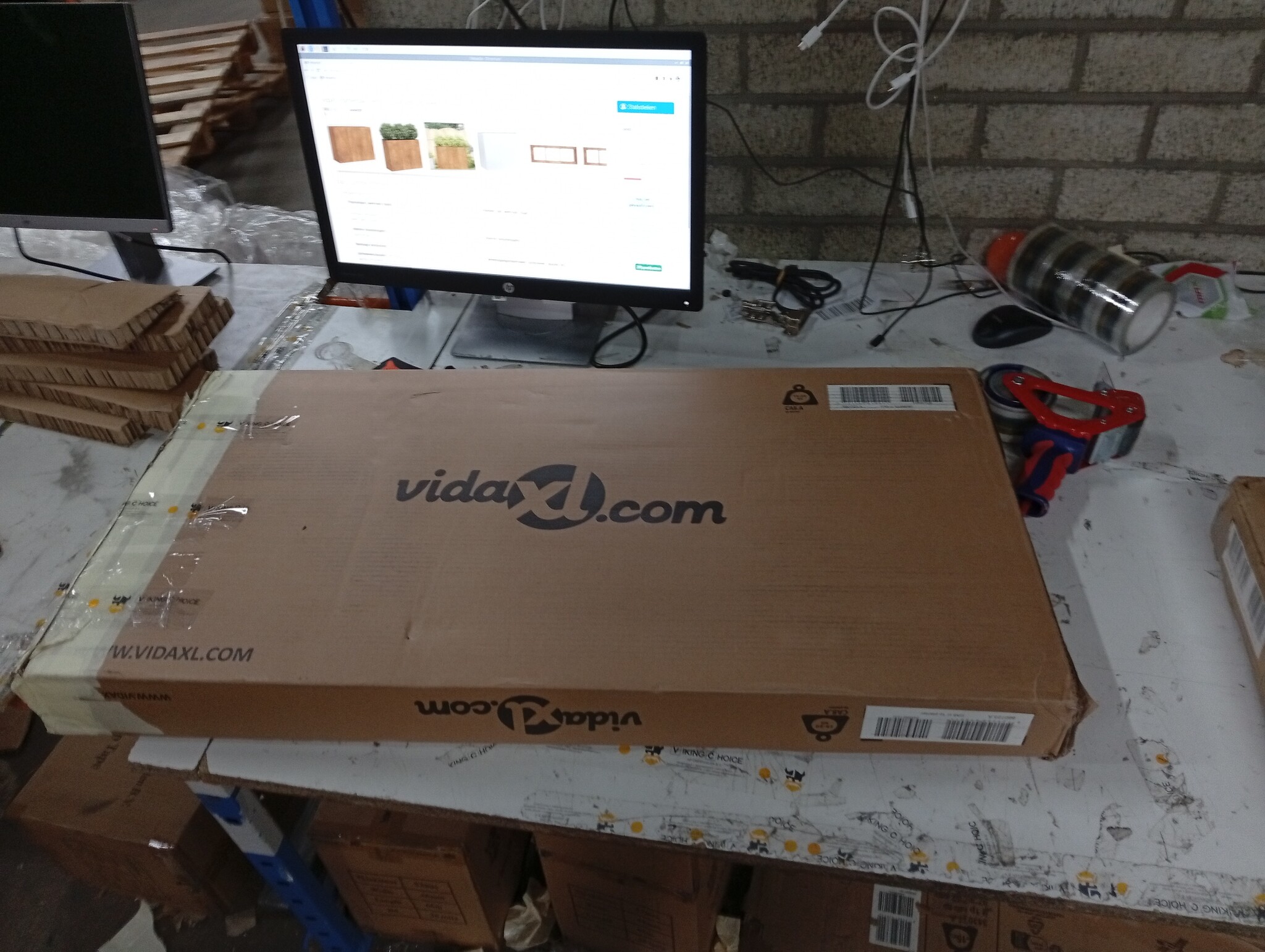 VidaXL Plantenbak Roest 120cm - 60% Korting! (Gebruikt)