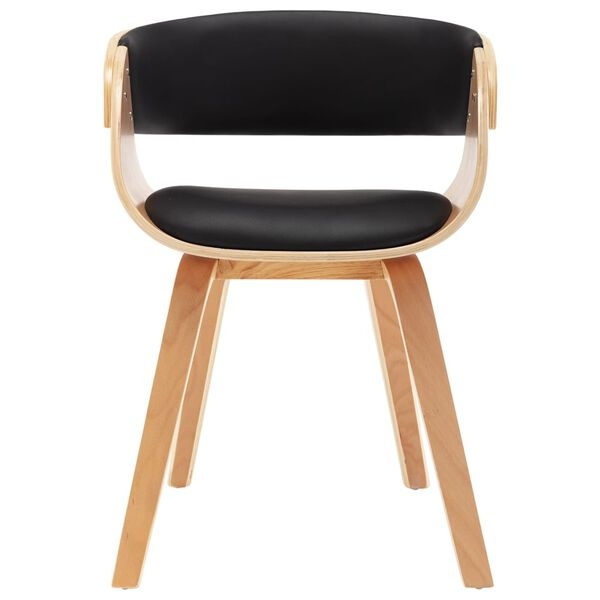 VidaXL Eetkamerstoelen (2 st) - Gebogen Hout/Kunstleer - 42% Korting!