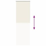 Rolgordijn Verduisterend Gebroken Wit 65x230cm -42% Korting!