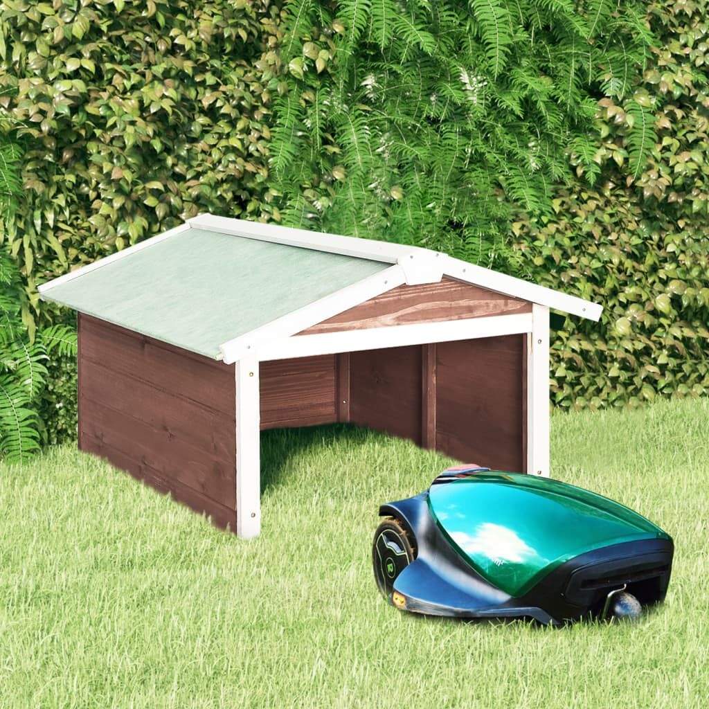 vidaXL Grasmaaier Overkapping Mokka/Wit - 35% Korting!