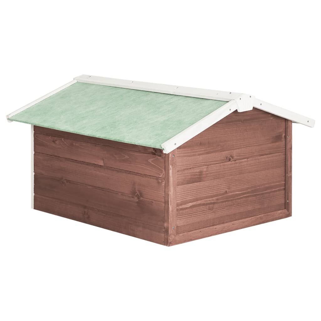 vidaXL Grasmaaier Overkapping Mokka/Wit - 35% Korting!