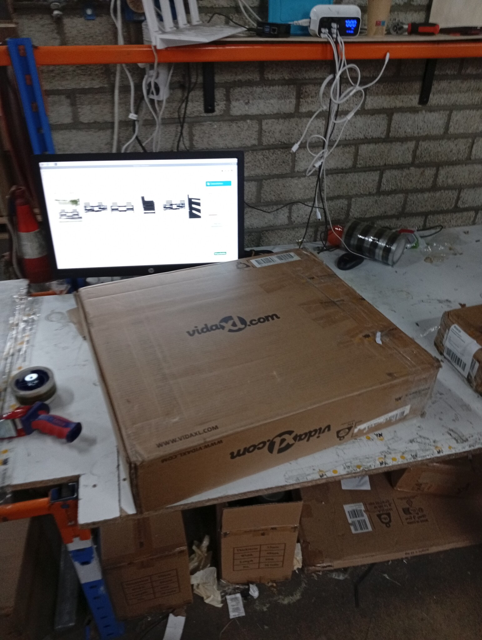VidaXL Tuinbank met Tafel Zwart - 60% Korting!