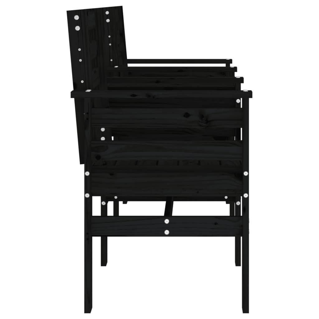 VidaXL Tuinbank met Tafel Zwart - 60% Korting!