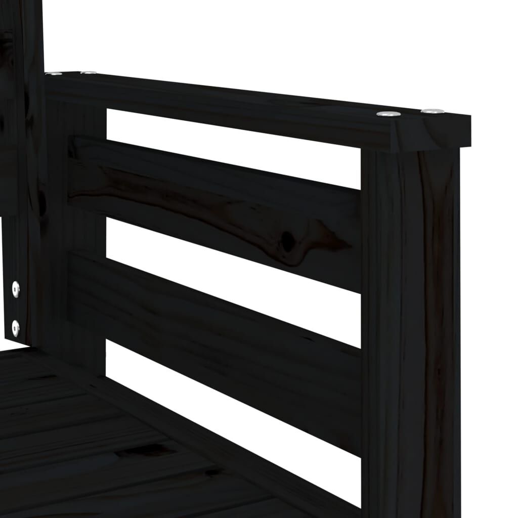 VidaXL Tuinbank met Tafel Zwart - 60% Korting!