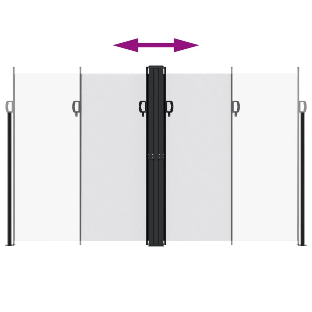 vidaXL Uittrekbaar Windscherm Wit 200x1000cm - 47% Korting!