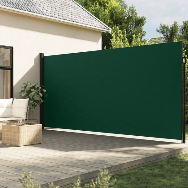 VidaXL Uittrekbaar Windscherm 220x600cm Donkergroen - 60% Korting!
