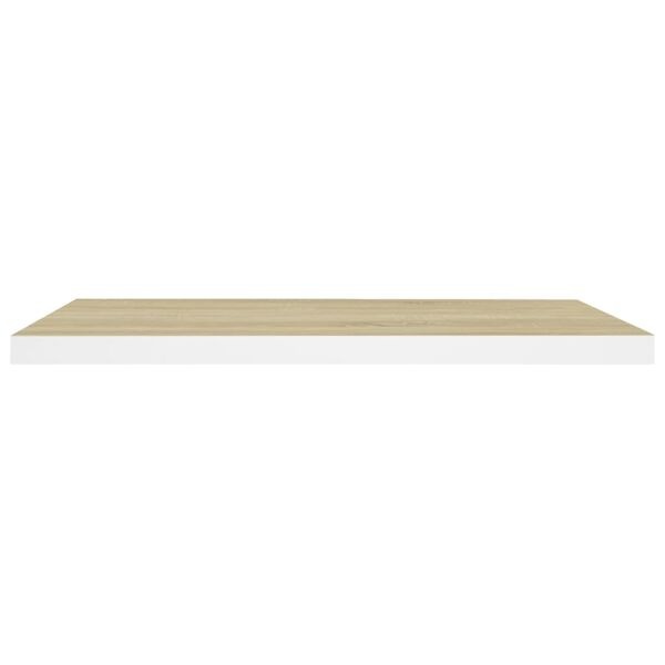 Zwevend Wandschap Eiken/Wit 80cm - 42% Korting!