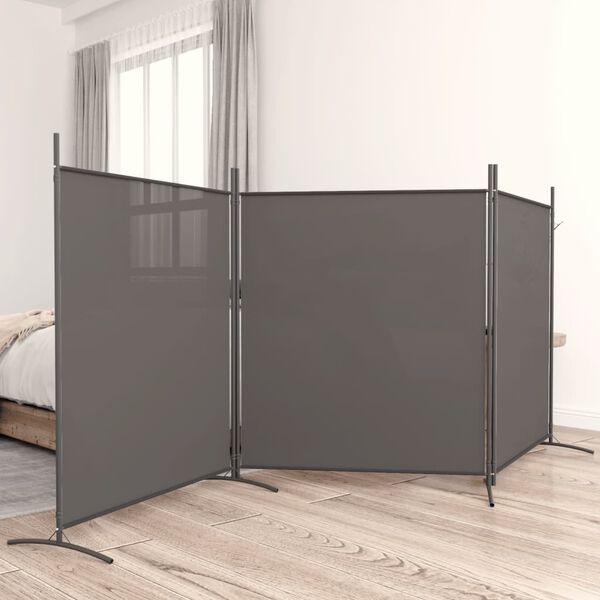 Kamerscherm 3-delig Antraciet 525cm - 35% Korting!