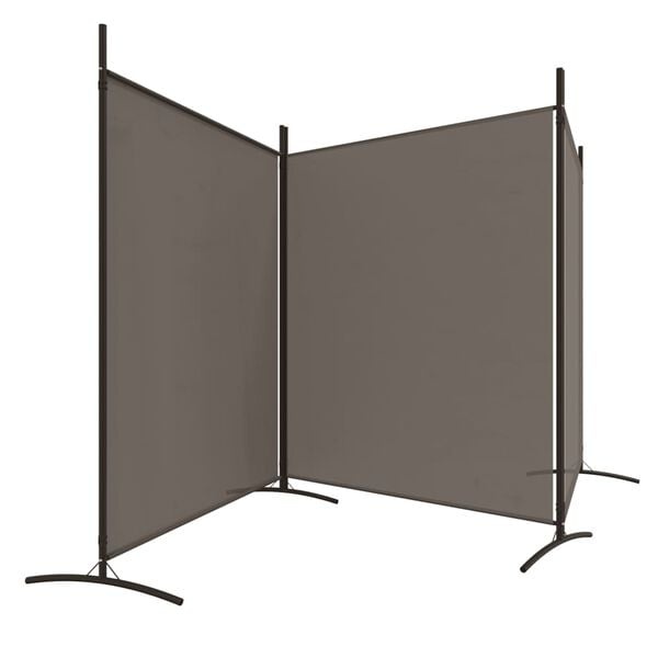 Kamerscherm 3-delig Antraciet 525cm - 35% Korting!