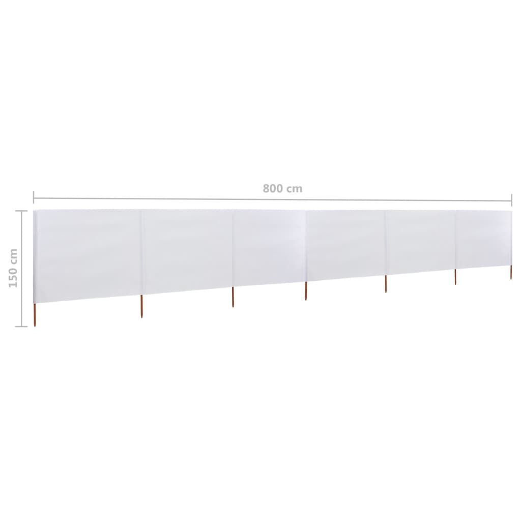 VidaXL Windscherm 800cm Zandwit - 35% Korting!