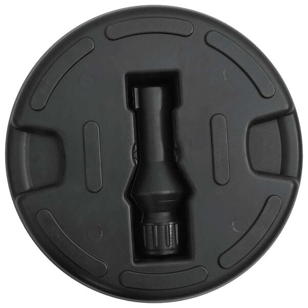 vidaXL Parasolvoet gevuld met zand/water 15 L zwart