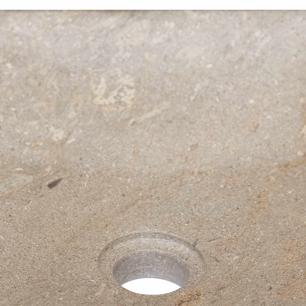 vidaXL Marmer Gootsteen 40x40 cm Grijs - Hoekschade - 64% Korting!
