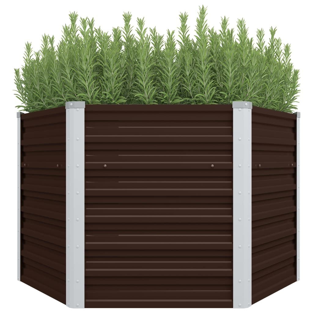 vidaXL Verhoogde Plantenbak Bruin 129x129cm - 42% Korting!