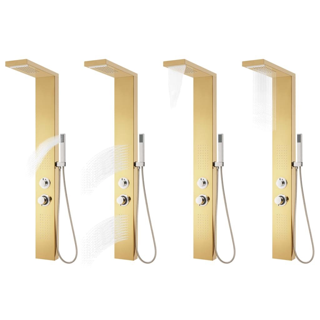 vidaXL Gouden Douchepaneel - RVS - 35% Korting!