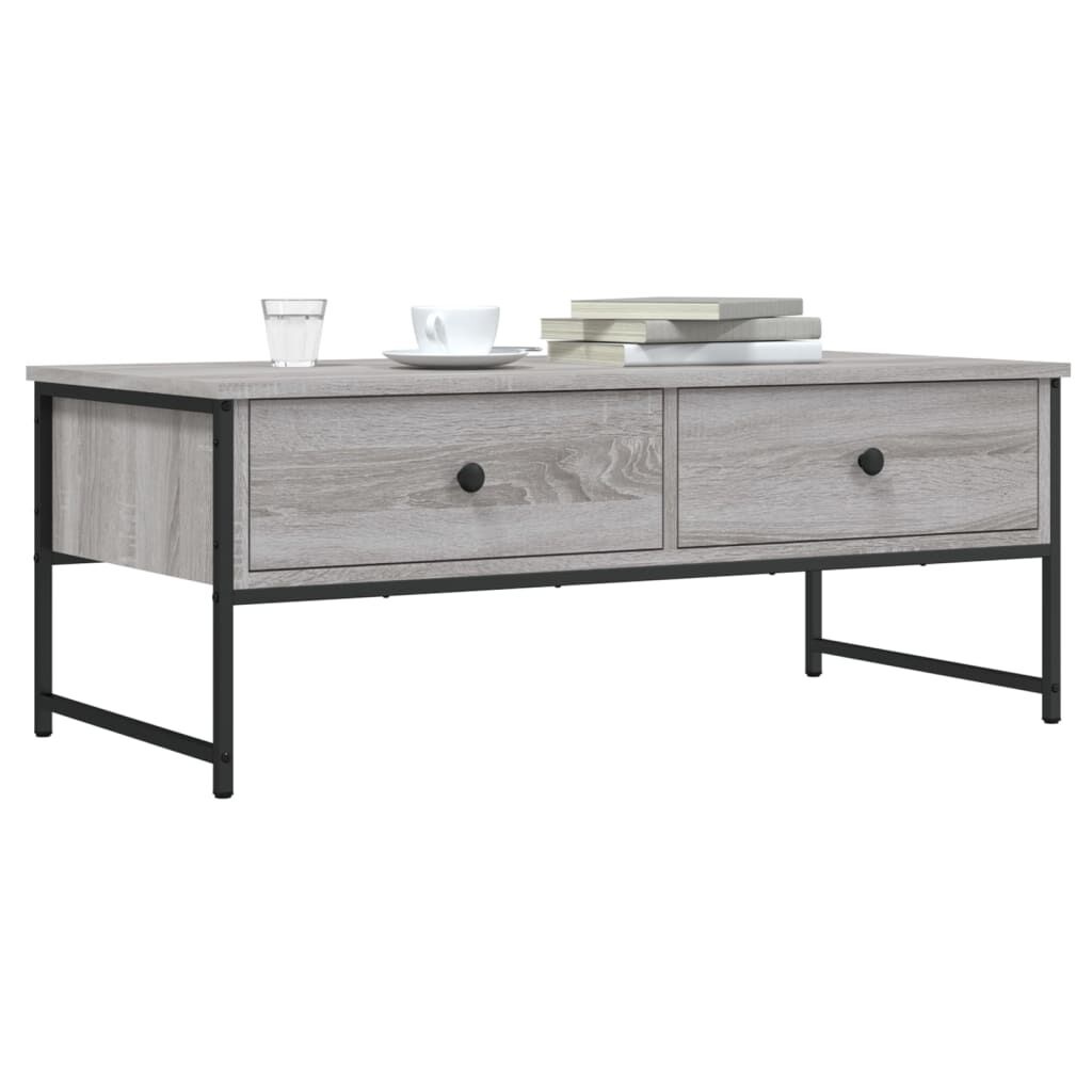 Salontafel Grijs Sonoma Eiken - 101cm - 35% Korting!