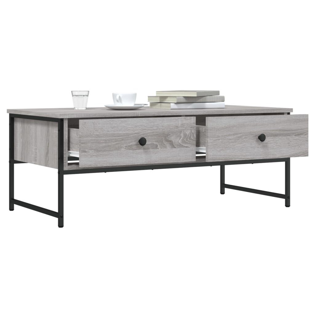 Salontafel Grijs Sonoma Eiken - 101cm - 35% Korting!