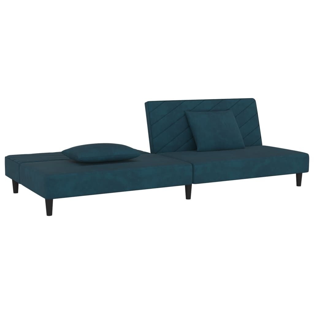 VidaXL Slaapbank Blauw Fluwel - 35% Korting!
