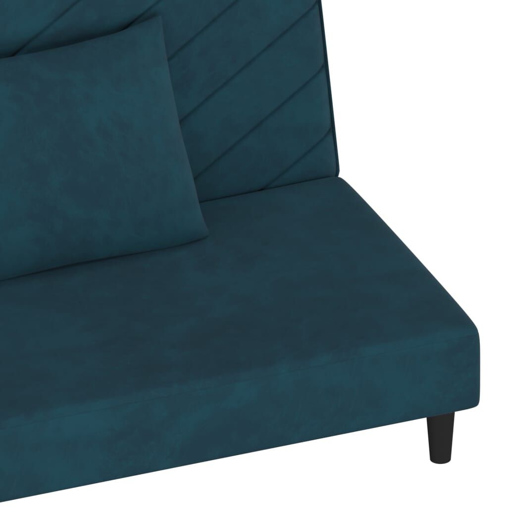 VidaXL Slaapbank Blauw Fluwel - 35% Korting!