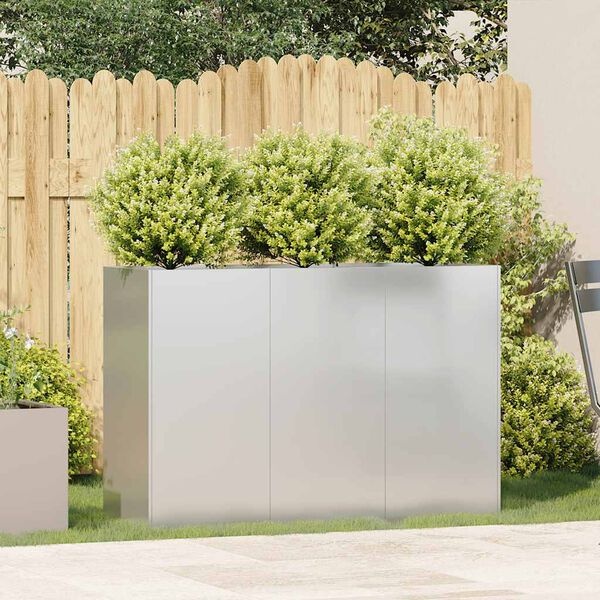 vidaXL Plantenbak RVS 120cm - 50% Korting! (Lichte schade)