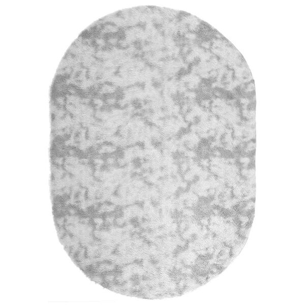 vidaXL Hoogpolig Vloerkleed Zilvergrijs 300x200 cm - 35% Korting!