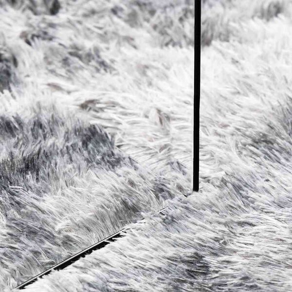 vidaXL Hoogpolig Vloerkleed Zilvergrijs 300x200 cm - 35% Korting!