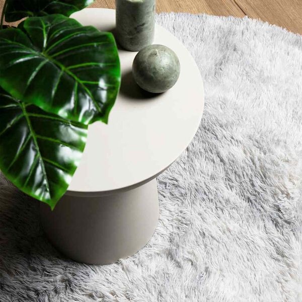 vidaXL Hoogpolig Vloerkleed Zilvergrijs 300x200 cm - 35% Korting!